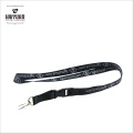 Hecho en el surtidor superior de China Sujetador promocional personalizado Lanyard Negro Sublimation